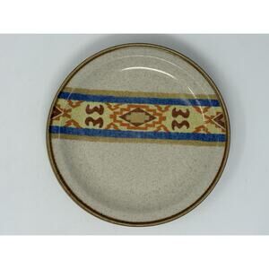 Vintage 70s Sunmarc Insight Cherokee Stoneware Plates 7.75” Set of 2 Japan